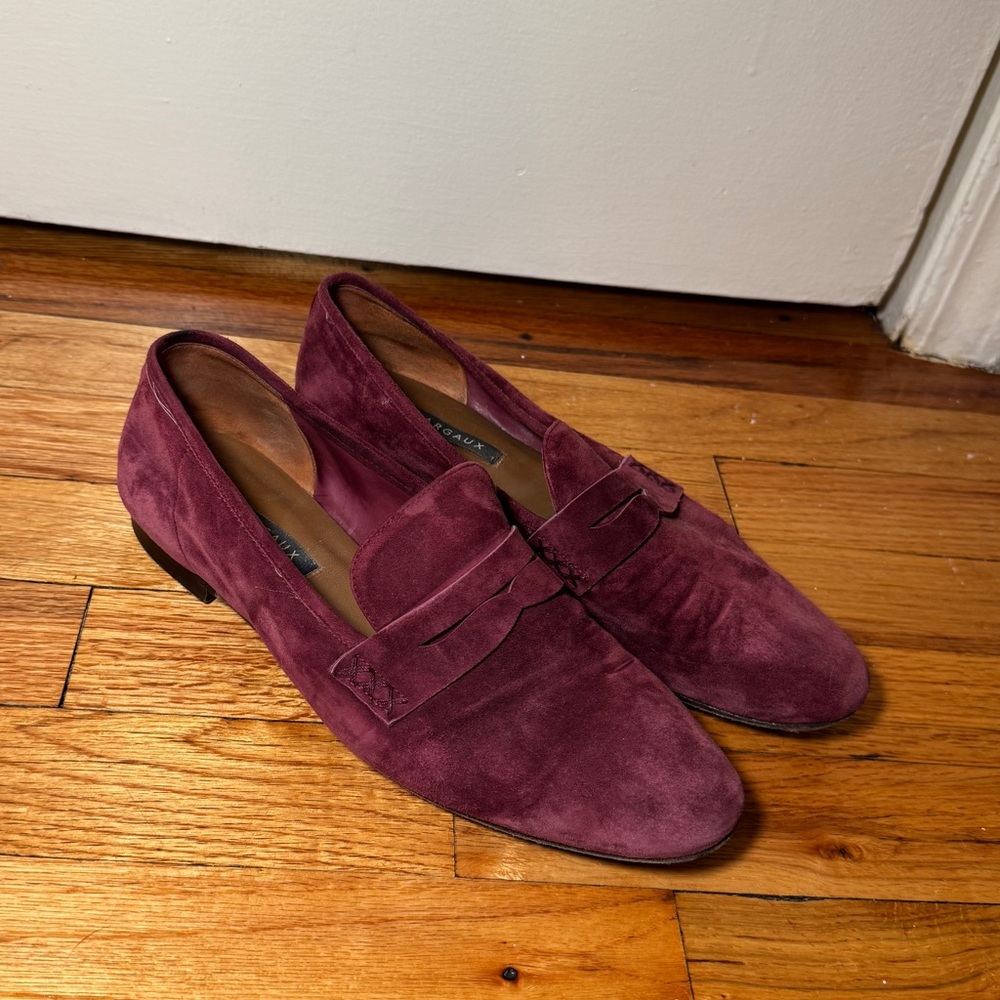 Margaux burgundy suede loafers - 39